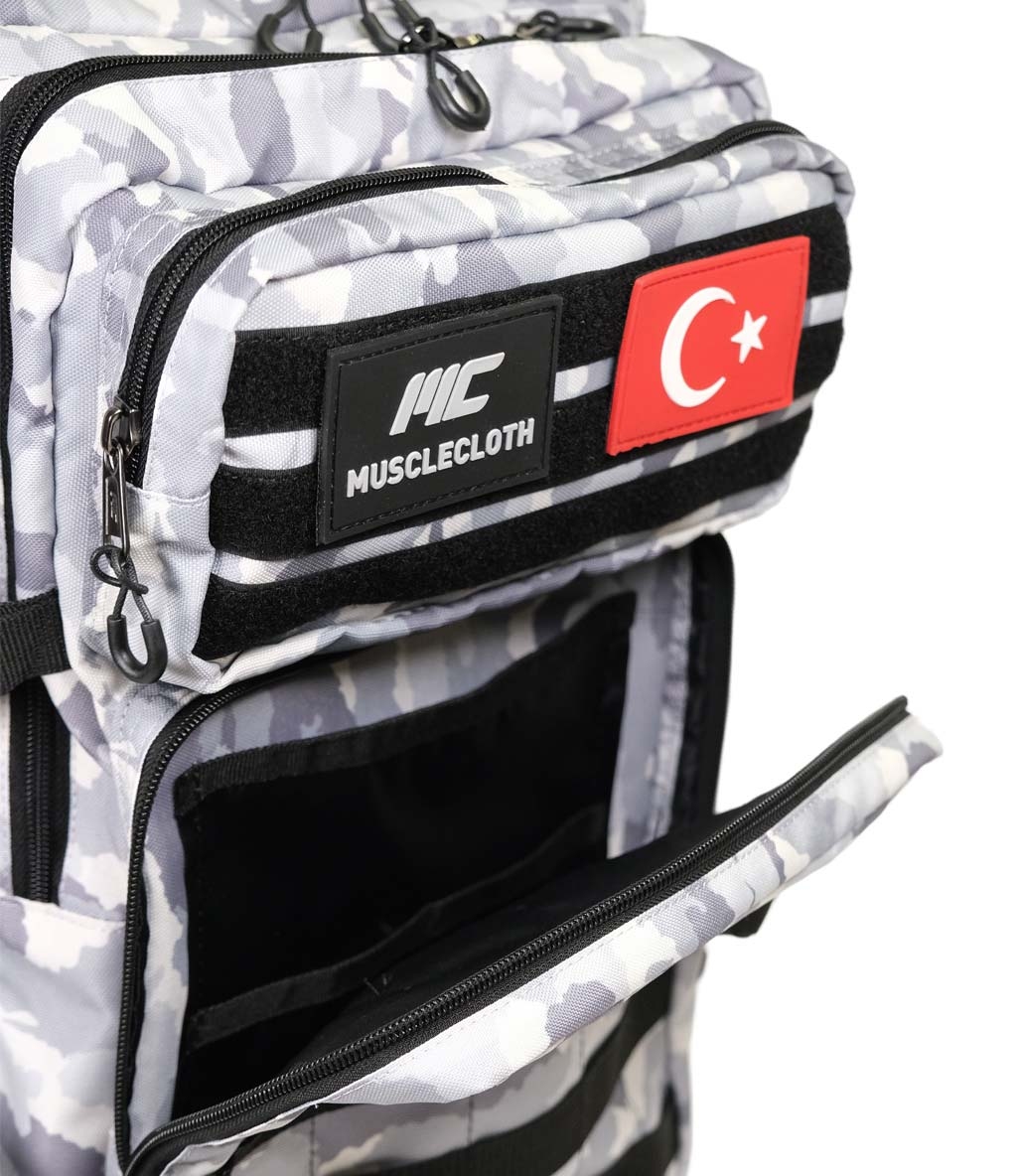 MuscleCloth Tactical Sırt Çantası Gri Kamuflaj