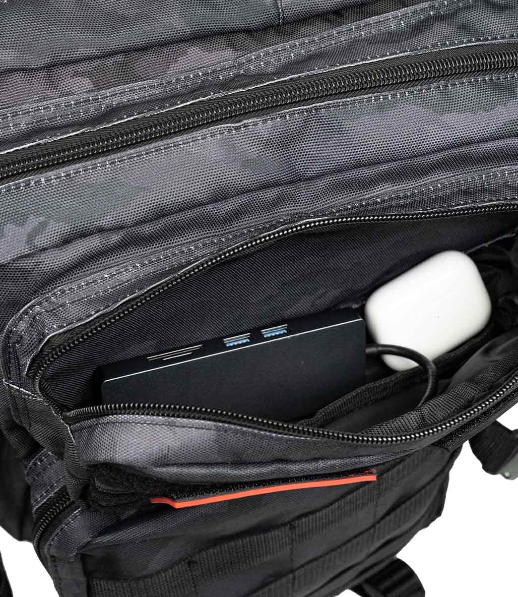 MuscleCloth Tactical Sırt Çantası Siyah Kamuflaj