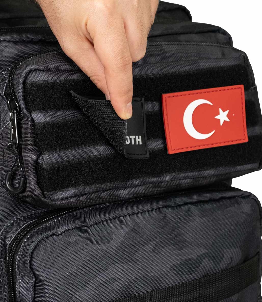 MuscleCloth Tactical Sırt Çantası Siyah Kamuflaj