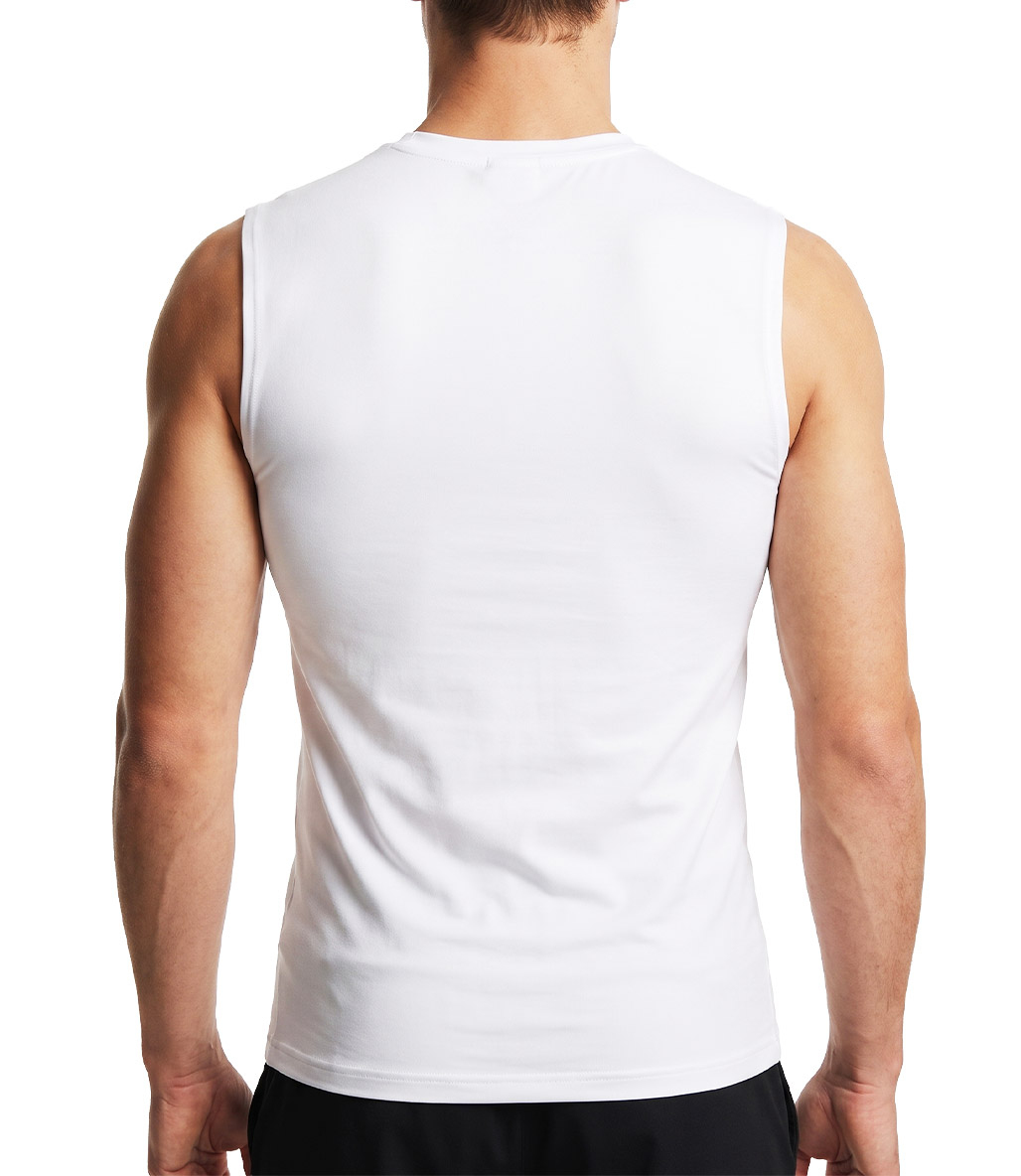 MuscleCloth Tech Kolsuz T-Shirt Beyaz