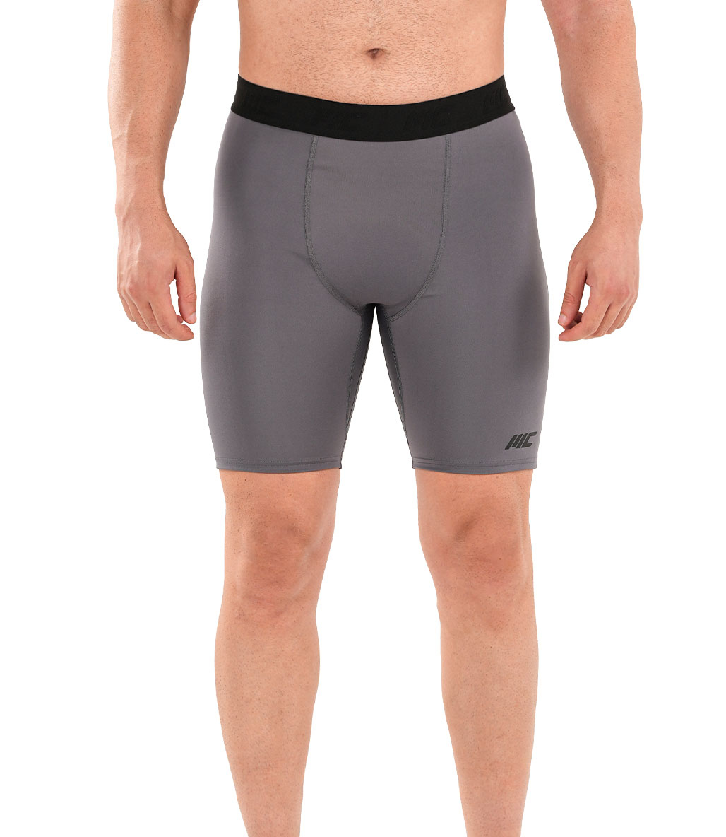 MuscleCloth Training Erkek Şort Tayt Füme