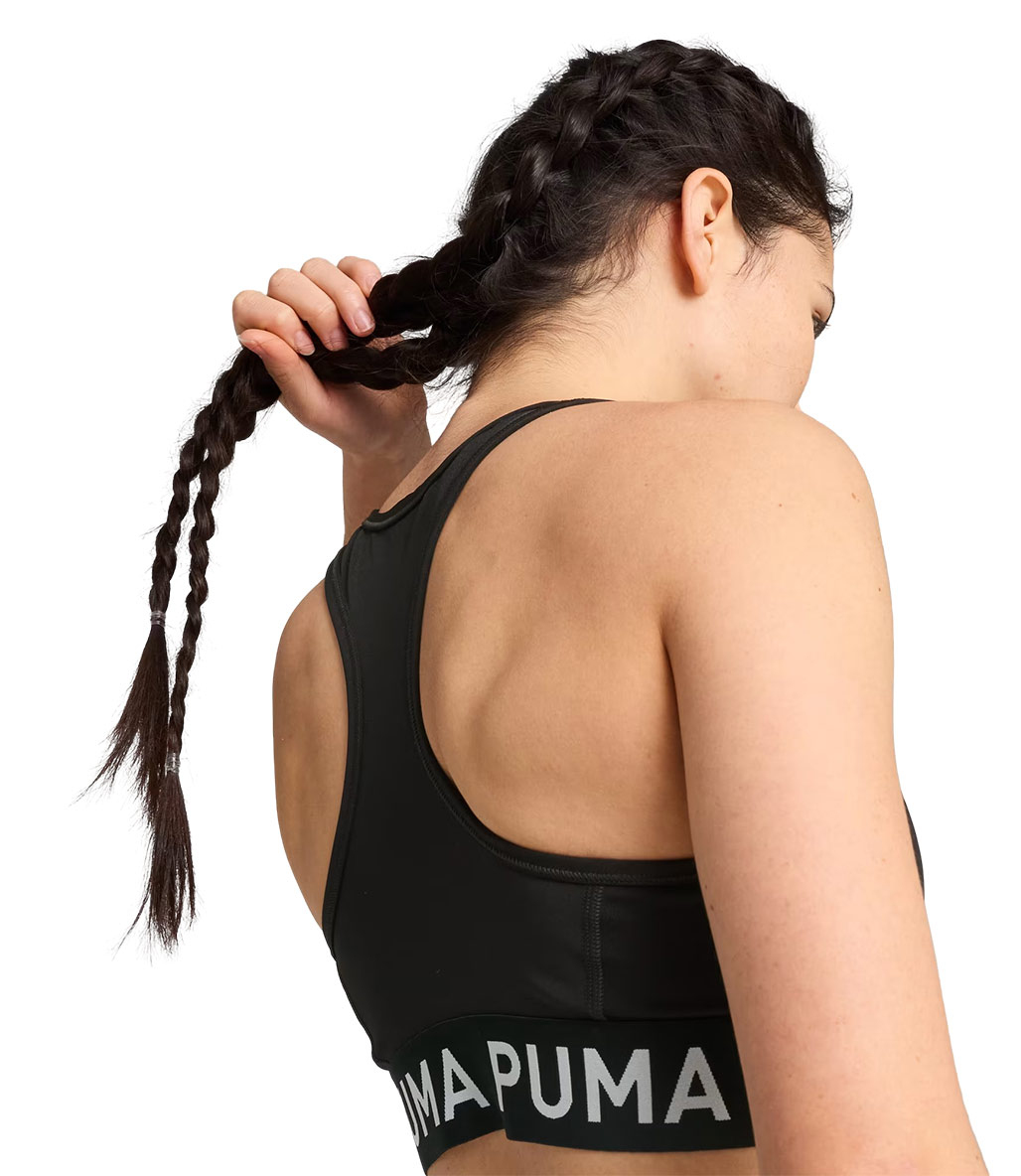 Puma 4Keeps Elastic Bra Sporcu Sütyeni Siyah