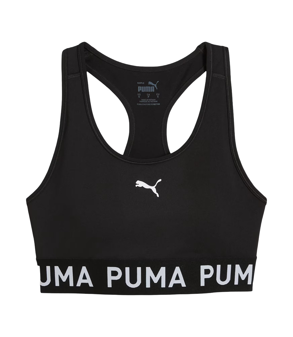 Puma 4Keeps Elastic Bra Sporcu Sütyeni Siyah
