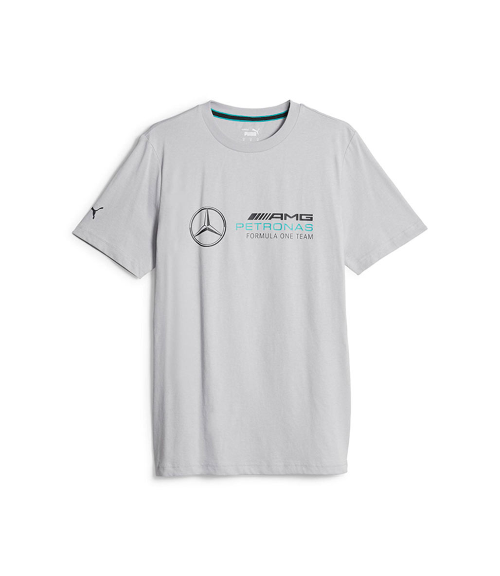 Puma Mercedes AMG Petronas Ess Logo Kısa Kollu T-Shirt Gri