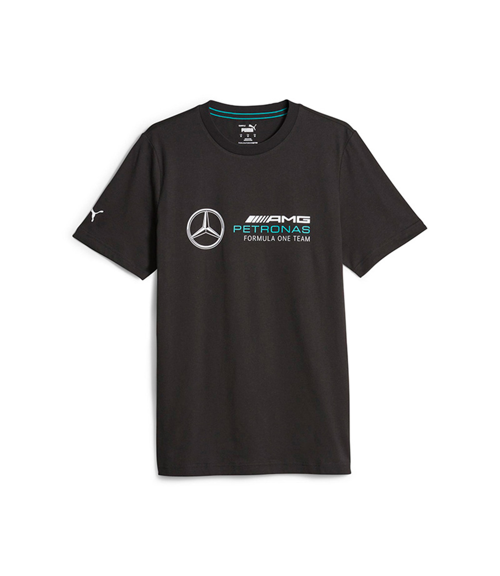 Puma Mercedes AMG Petronas Ess Logo Kısa Kollu T-Shirt Siyah
