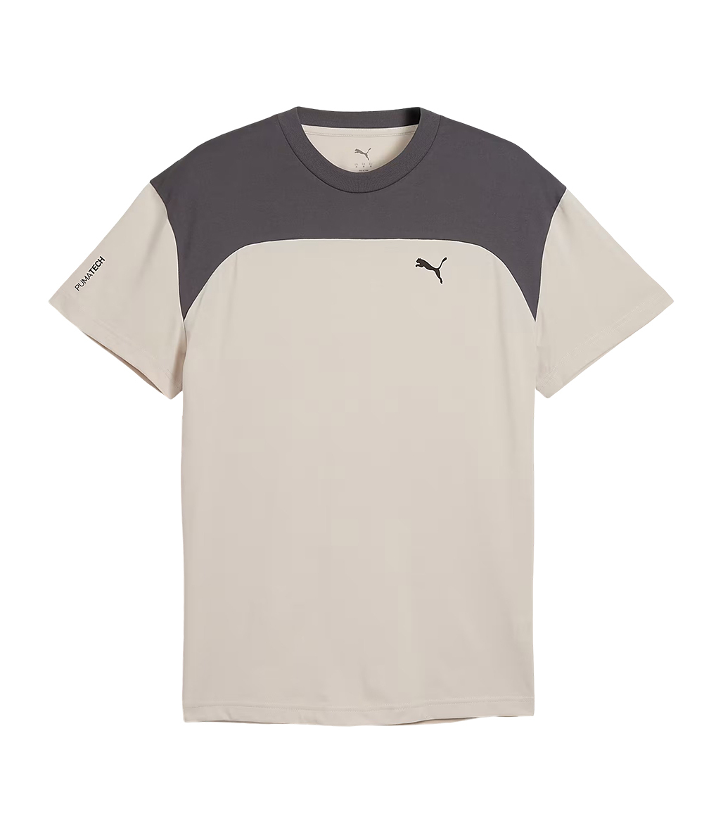 Puma Pumatech Essentials Kısa Kollu T-Shirt Bej Gri