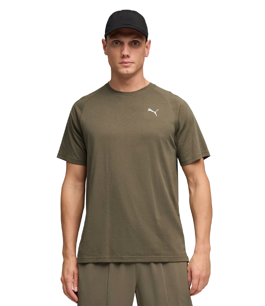 Puma PWRTRAIN Triblend Kısa Kollu T-Shirt Yeşil