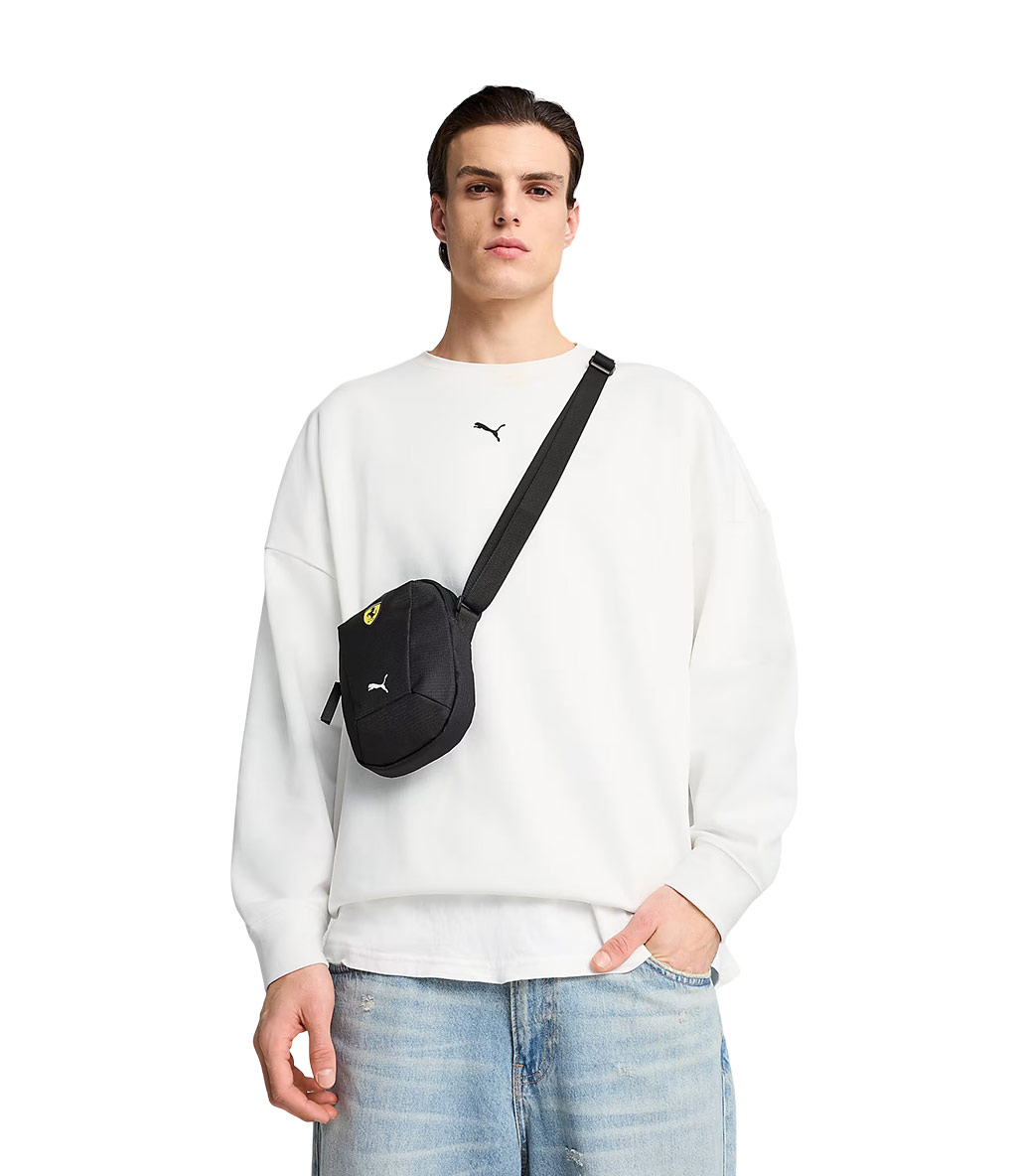 Puma Scuderia Ferrari Race Portable Omuz Çantası Siyah