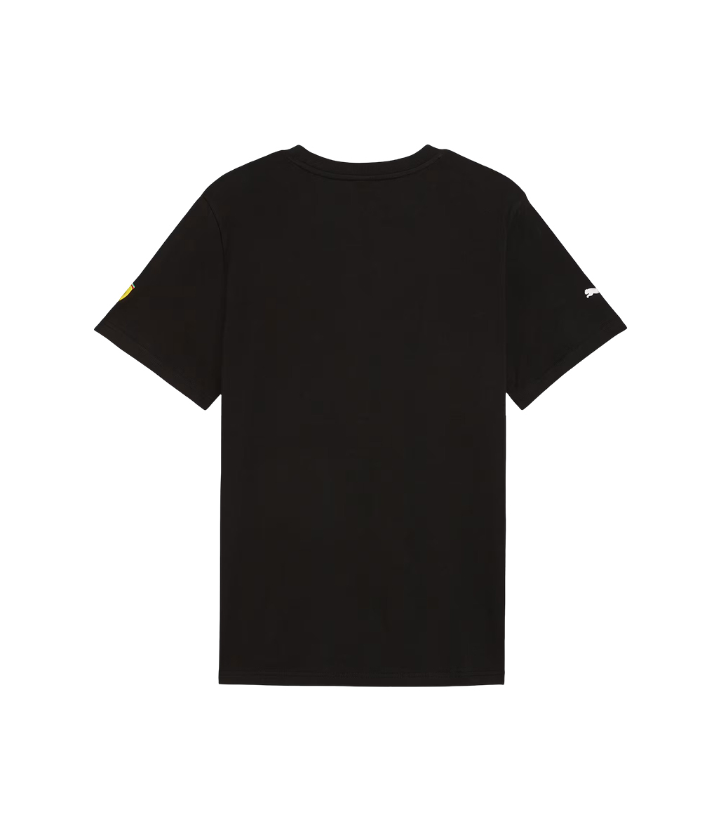 Puma Scuderia Ferrari Tonal Shield Kısa Kollu T-Shirt Siyah