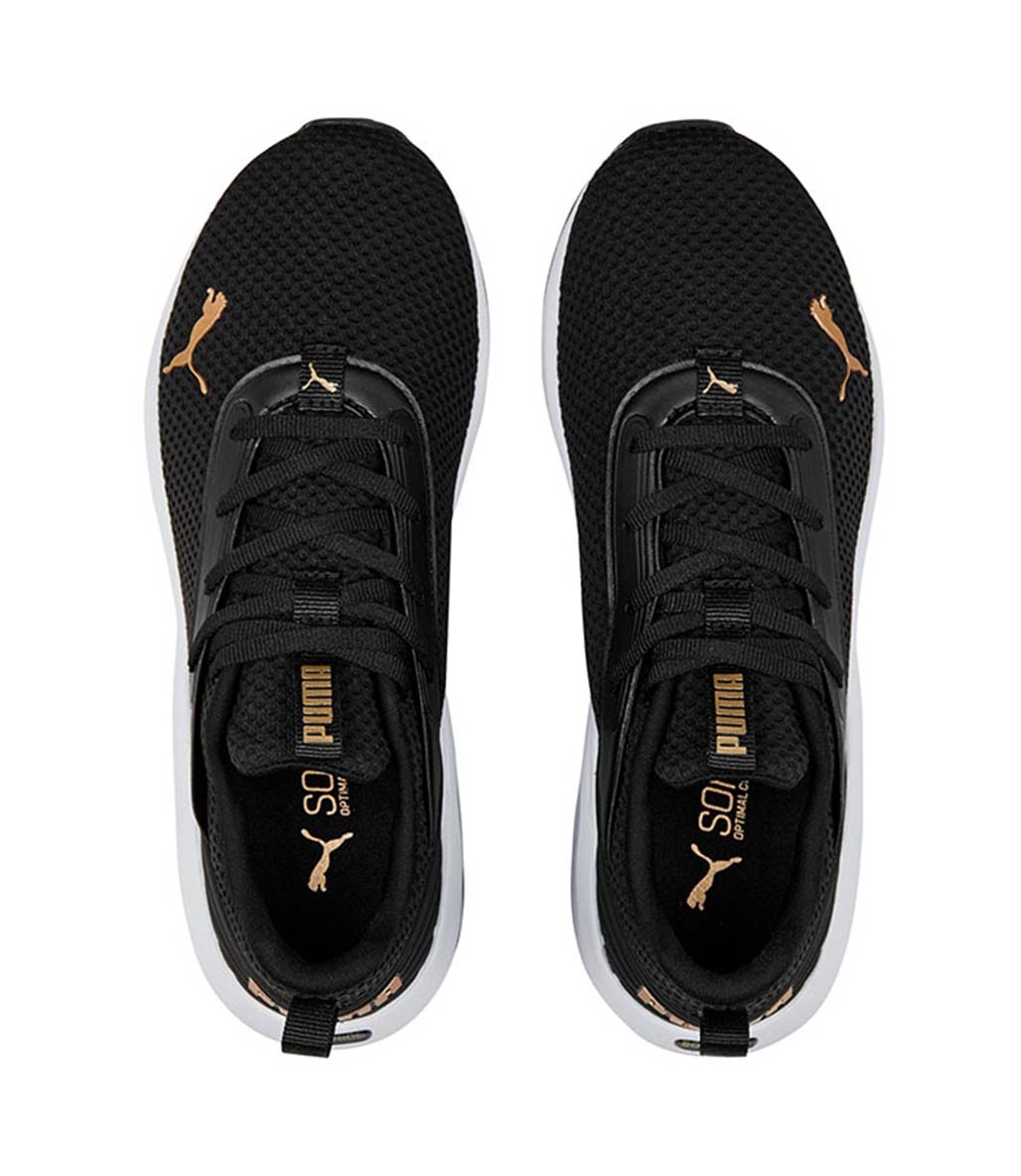 Puma SoftRide Flair Kadın Ayakkabı Siyah Gold