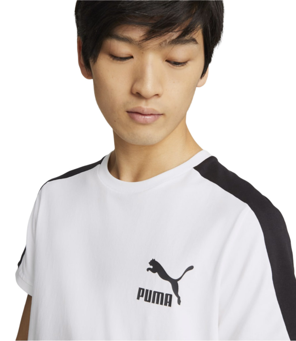 Puma T7 Iconic Kısa Kollu T-Shirt Beyaz