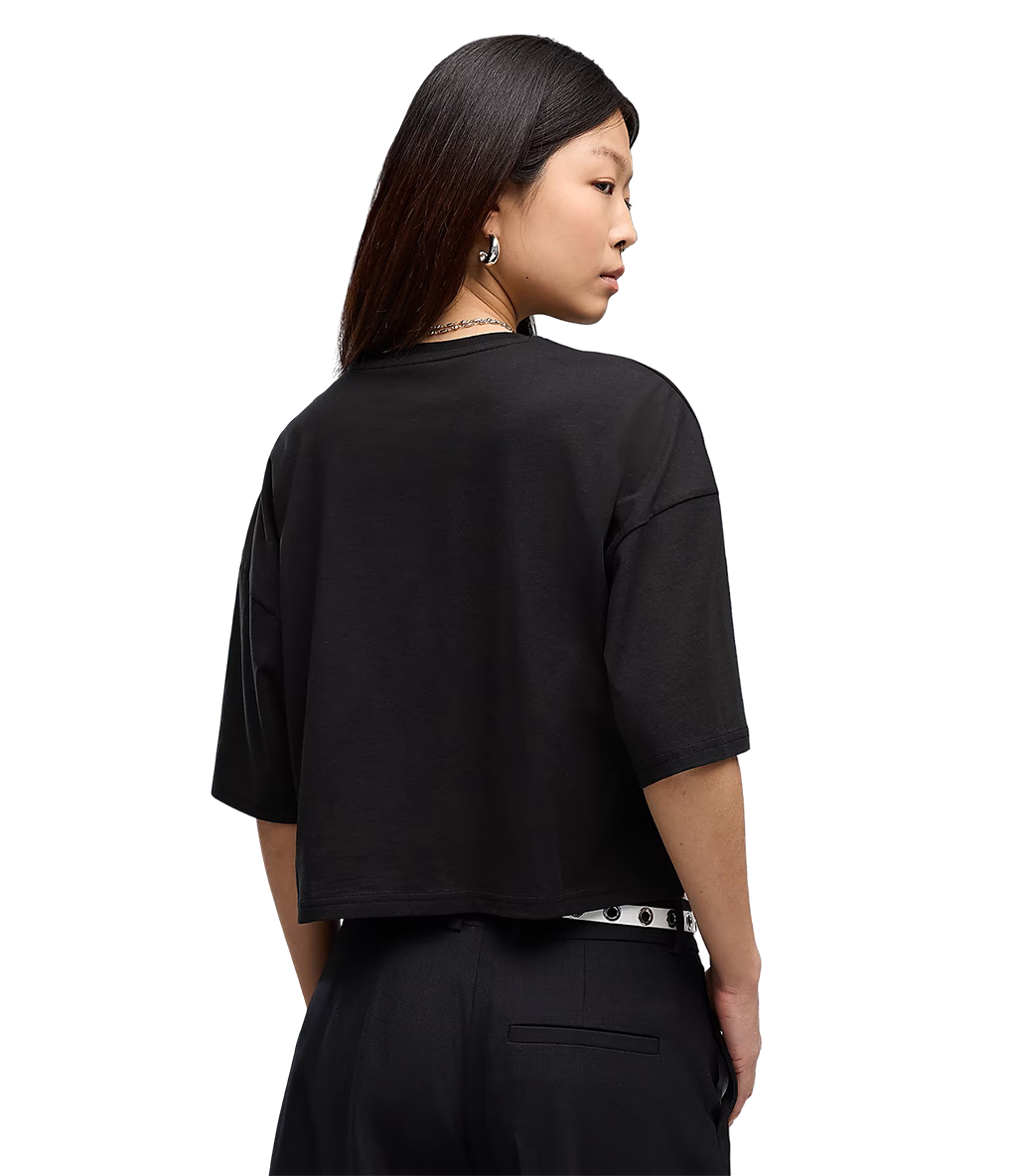 Puma Wardrobe Ess Oversized Kadın Kısa Kollu T-Shirt Siyah