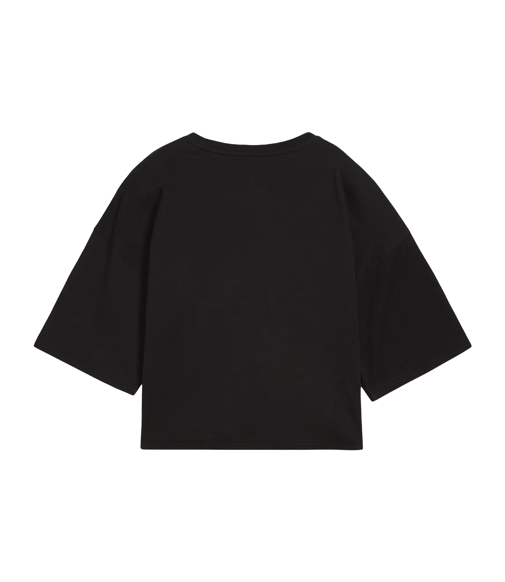 Puma Wardrobe Ess Oversized Kadın Kısa Kollu T-Shirt Siyah