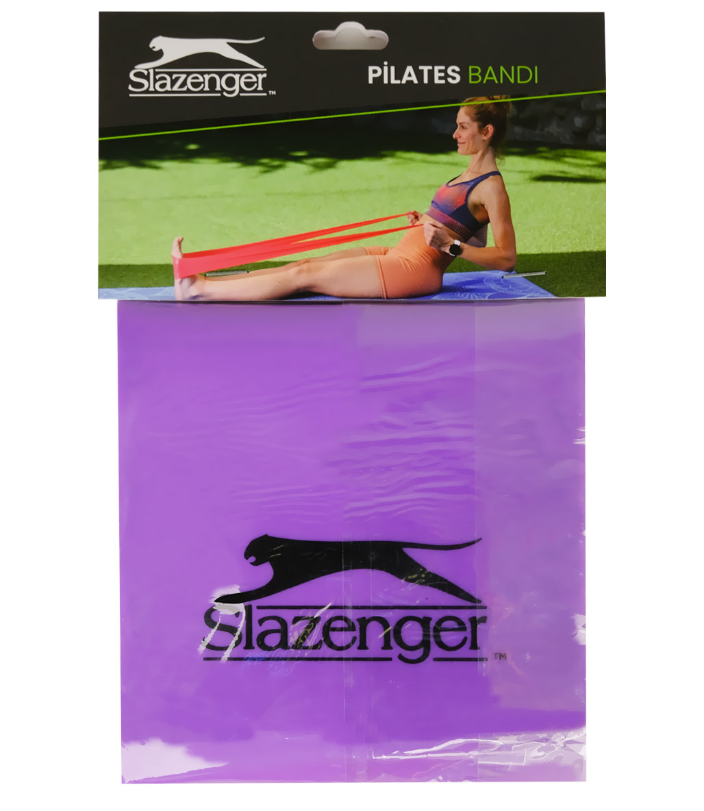 Slazenger Pilates Bandı Kutulu Mor Sert  Fitmoda - Direnç Lastiği & Esneme  Bantları