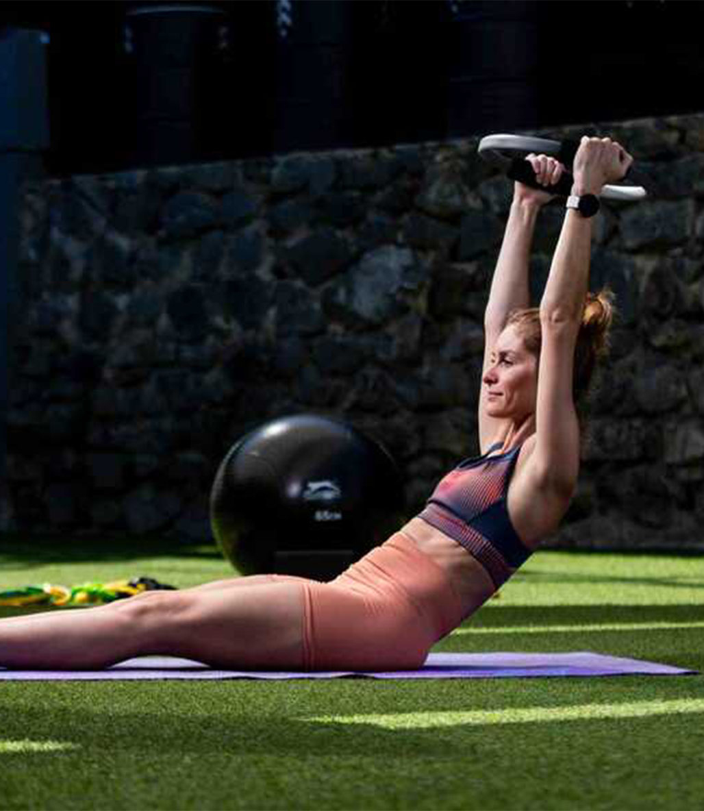 Slazenger Pilates Çemberi Sünger Tutacaklı Siyah