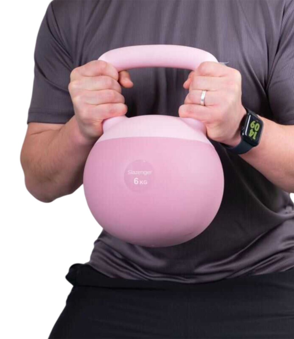 Slazenger Soft Kettlebell 6 Kg Pembe