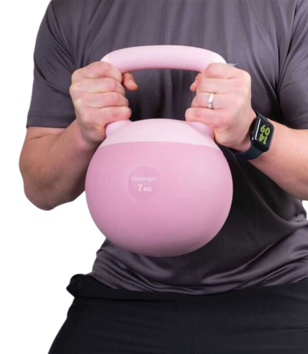 Slazenger Soft Kettlebell 7 Kg Pembe