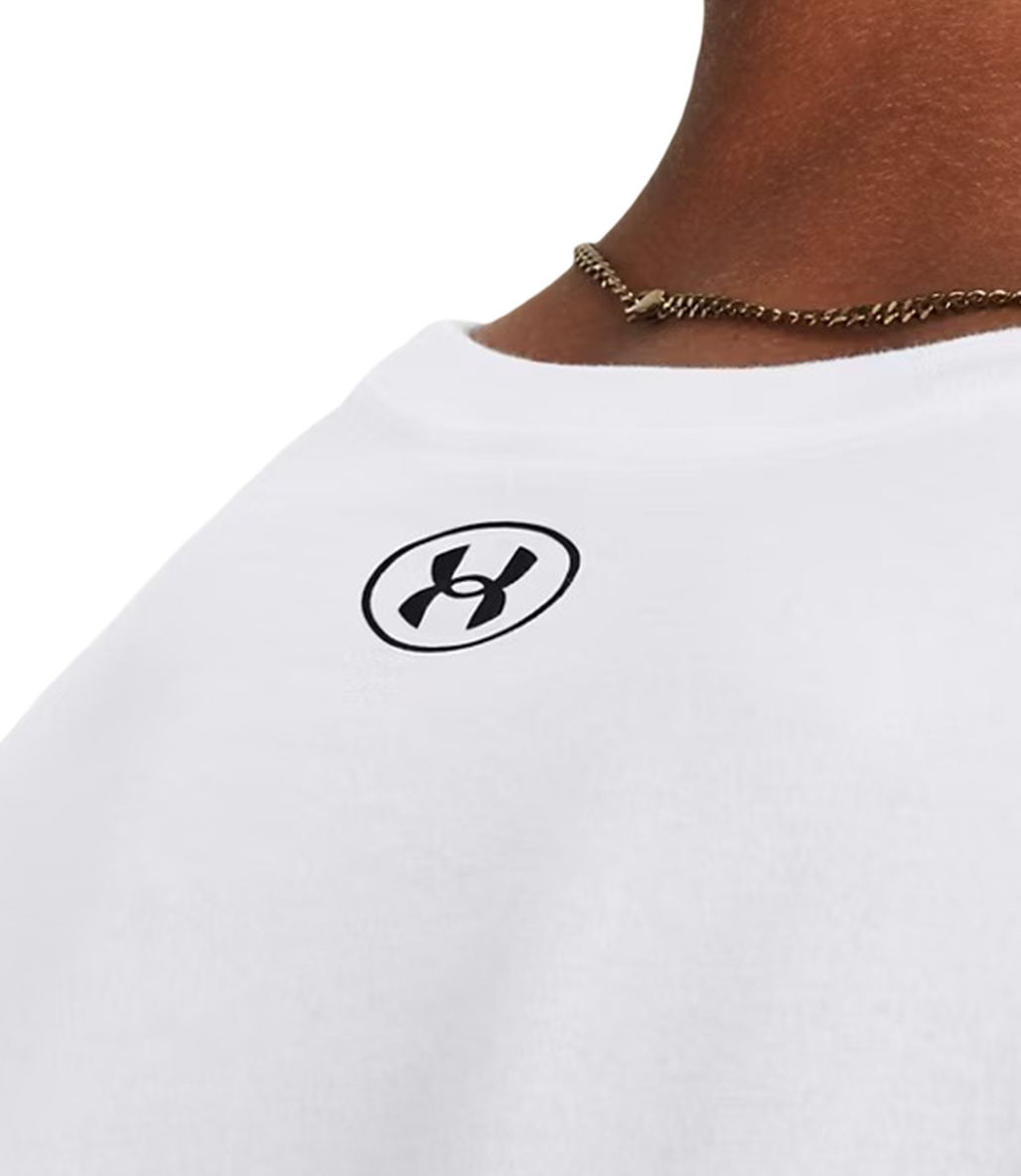 Under Armour Camo Chest Stripe T-Shirt Beyaz Siyah