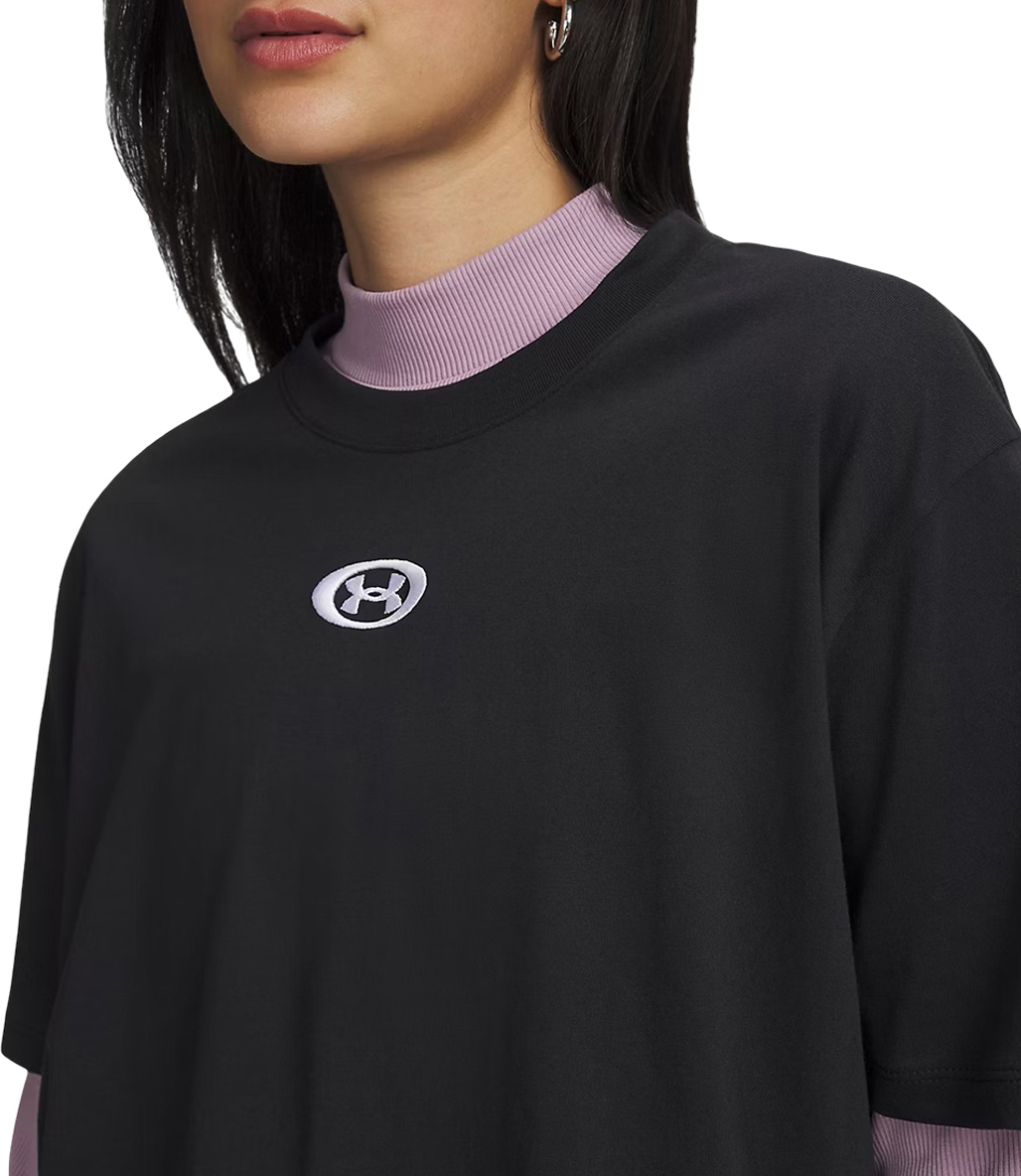 Under Armour Center Lightweight Kadın Kısa Kollu T-Shirt Siyah