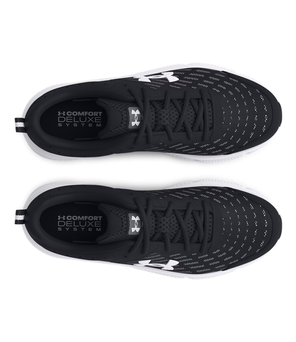 Under Armour Charged Assert 10 Ayakkabı Siyah Beyaz