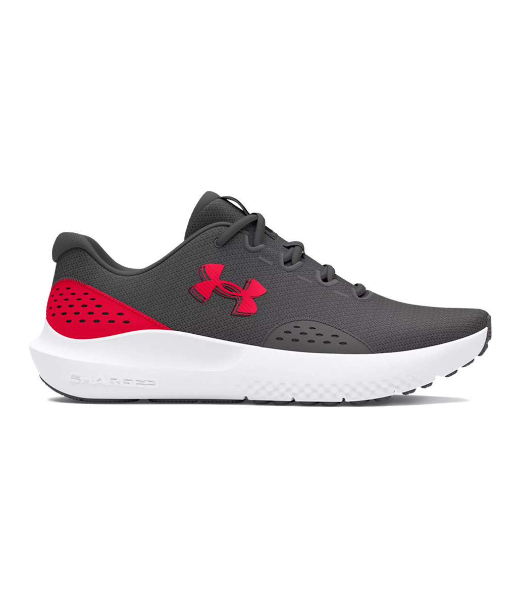 Under Armour Charged Surge 4 Ayakkabı Gri Kırmızı