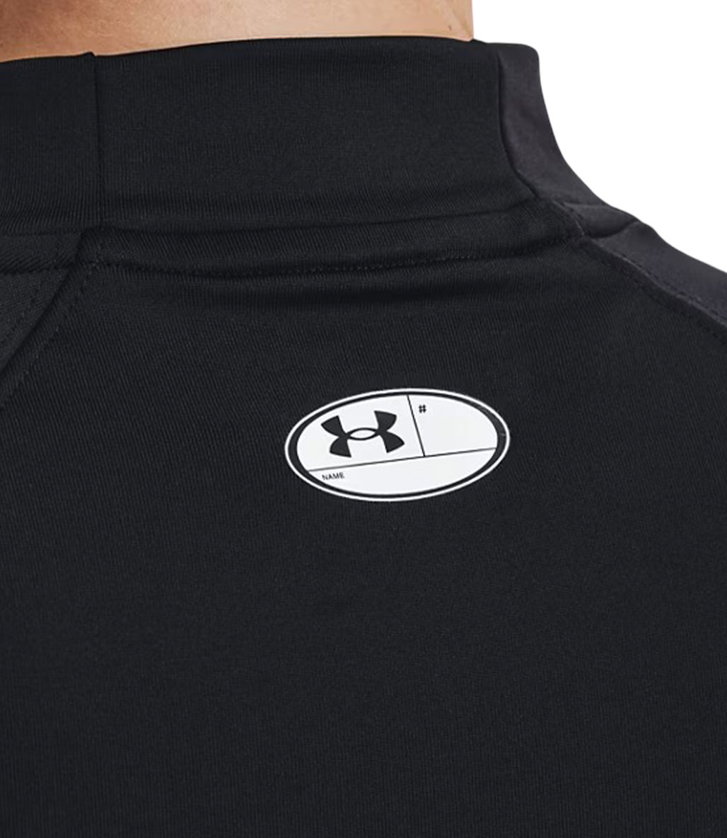 Under Armour ColdGear Authentics Mockneck Kadın T-Shirt Siyah