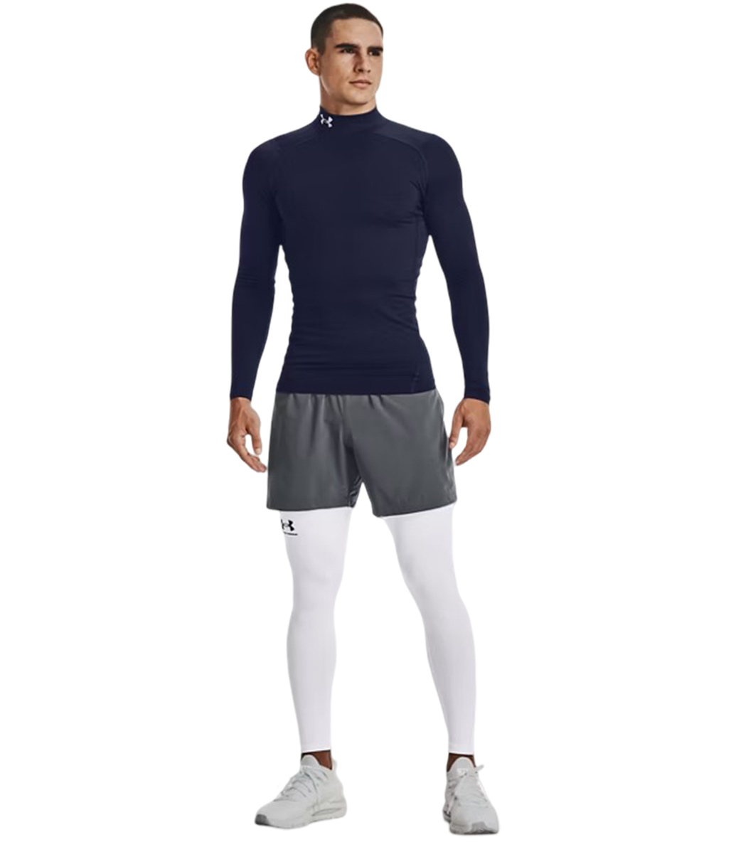 Under Armour ColdGear Compression Mock Uzun Kollu T-Shirt Lacivert