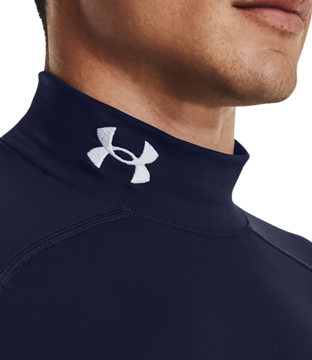 Under Armour ColdGear Compression Mock Uzun Kollu T-Shirt Lacivert