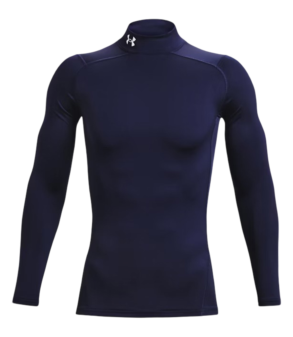 Under Armour ColdGear Compression Mock Uzun Kollu T-Shirt Lacivert