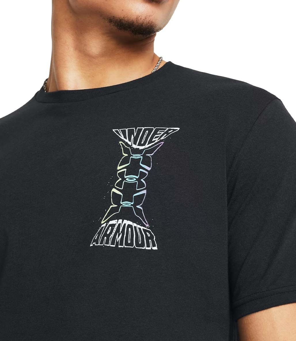 Under Armour Dusk To Dawn Skull Kısa Kollu T-Shirt Siyah