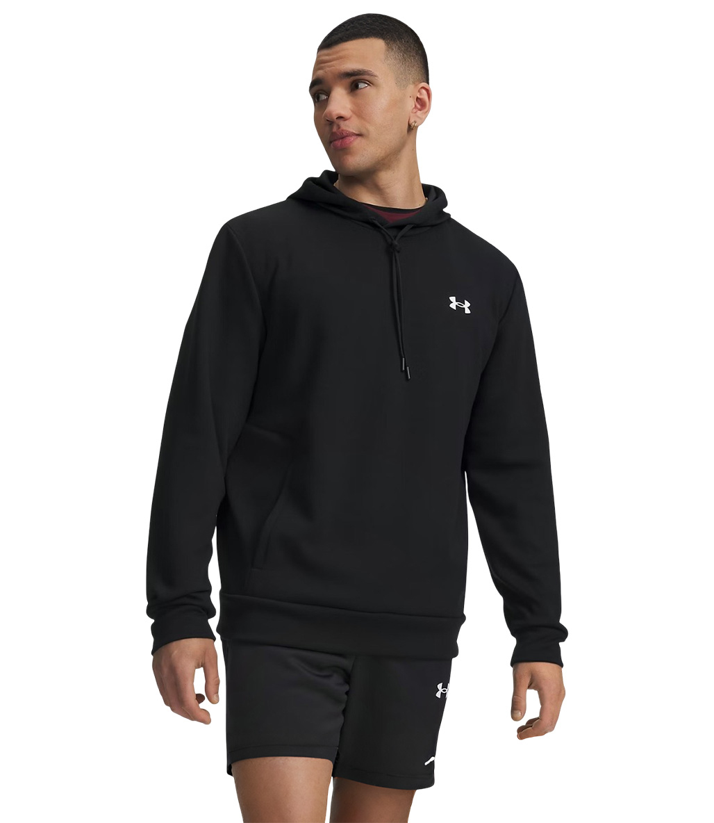 Under Armour Flex Fleece Kapüşonlu Sweatshirt Siyah Beyaz