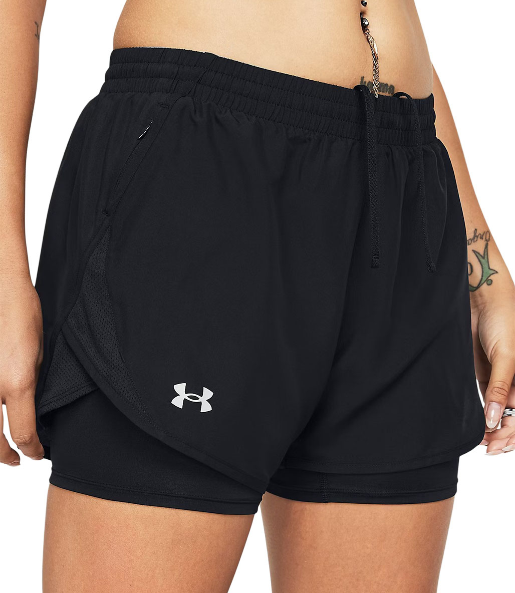 Under Armour Fly By 2 In 1 Kadın Şort Siyah