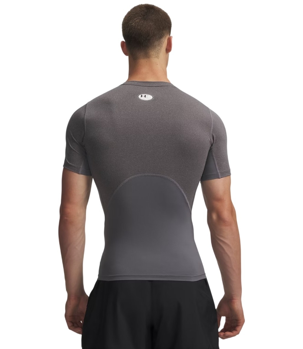 Under Armour Heatgear Armour Kısa Kollu T-Shirt Gri
