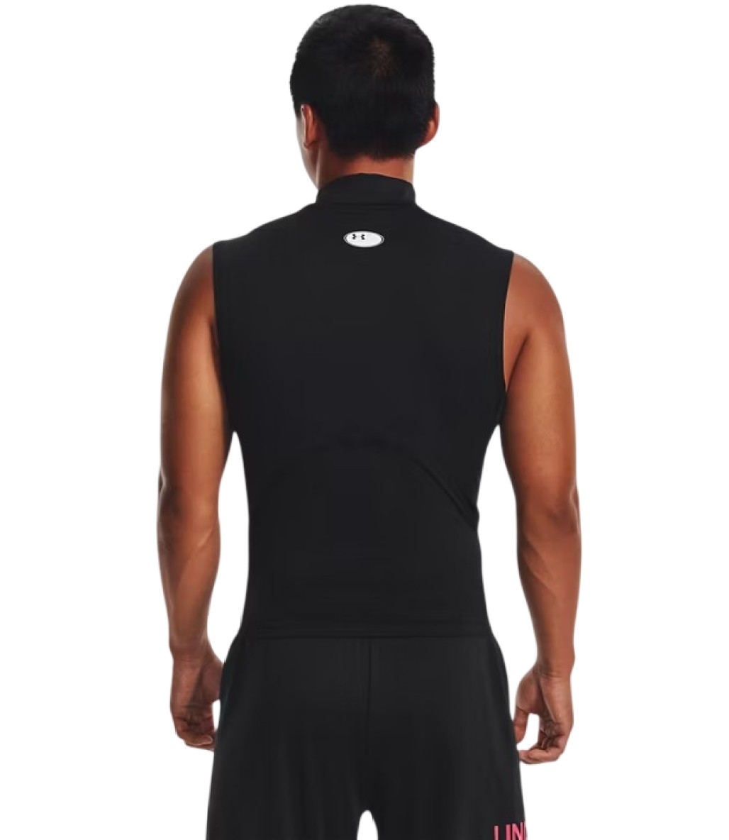 Under Armour HeatGear Compression Mock Kolsuz T-Shirt Siyah