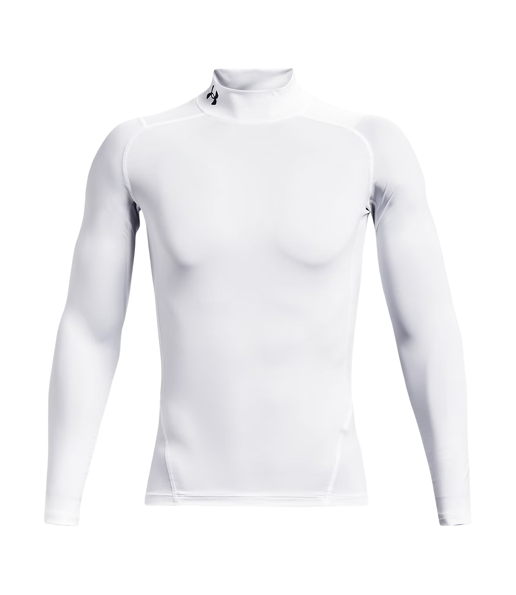 Under Armour HeatGear Compression Mock Uzun Kollu T-Shirt Beyaz