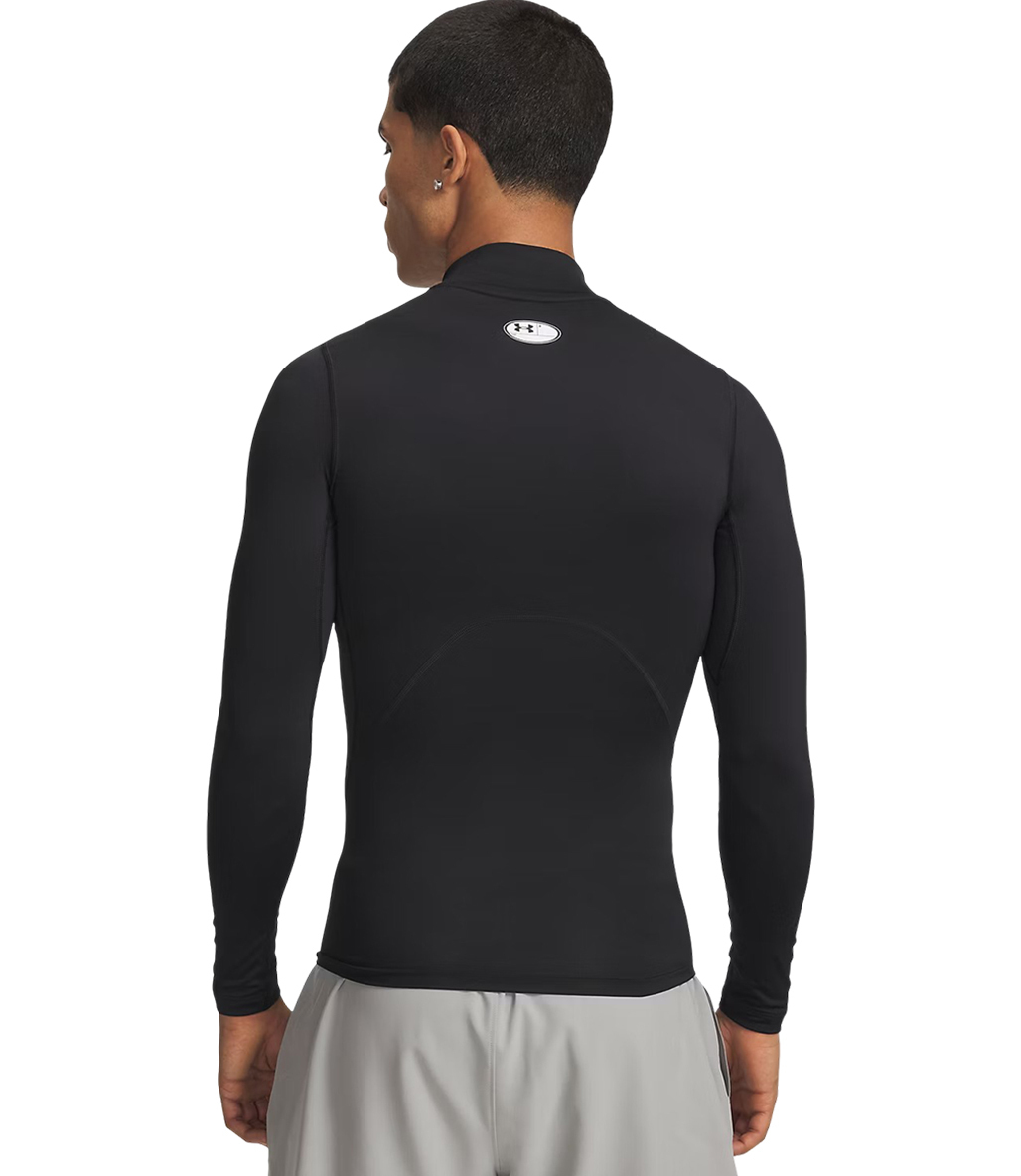 Under Armour HeatGear Compression Mock Uzun Kollu T-Shirt Siyah