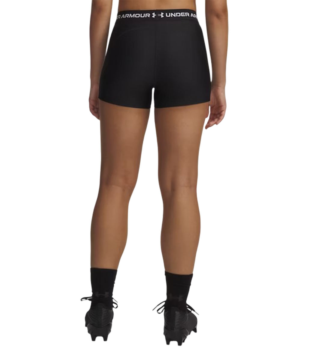 Under Armour HeatGear Shorty Kadın 3" Tayt Siyah