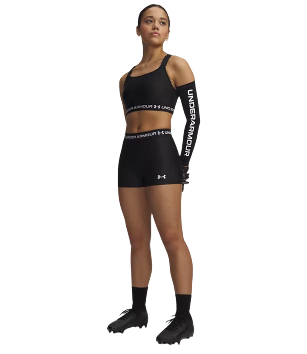 Under Armour HeatGear Shorty Kadın 3" Tayt Siyah