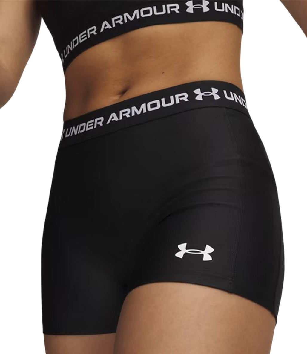 Under Armour HeatGear Shorty Kadın 3" Tayt Siyah