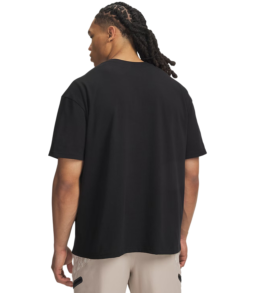 Under Armour Heavyweight Metal Logo Kısa Kollu T-Shirt Siyah