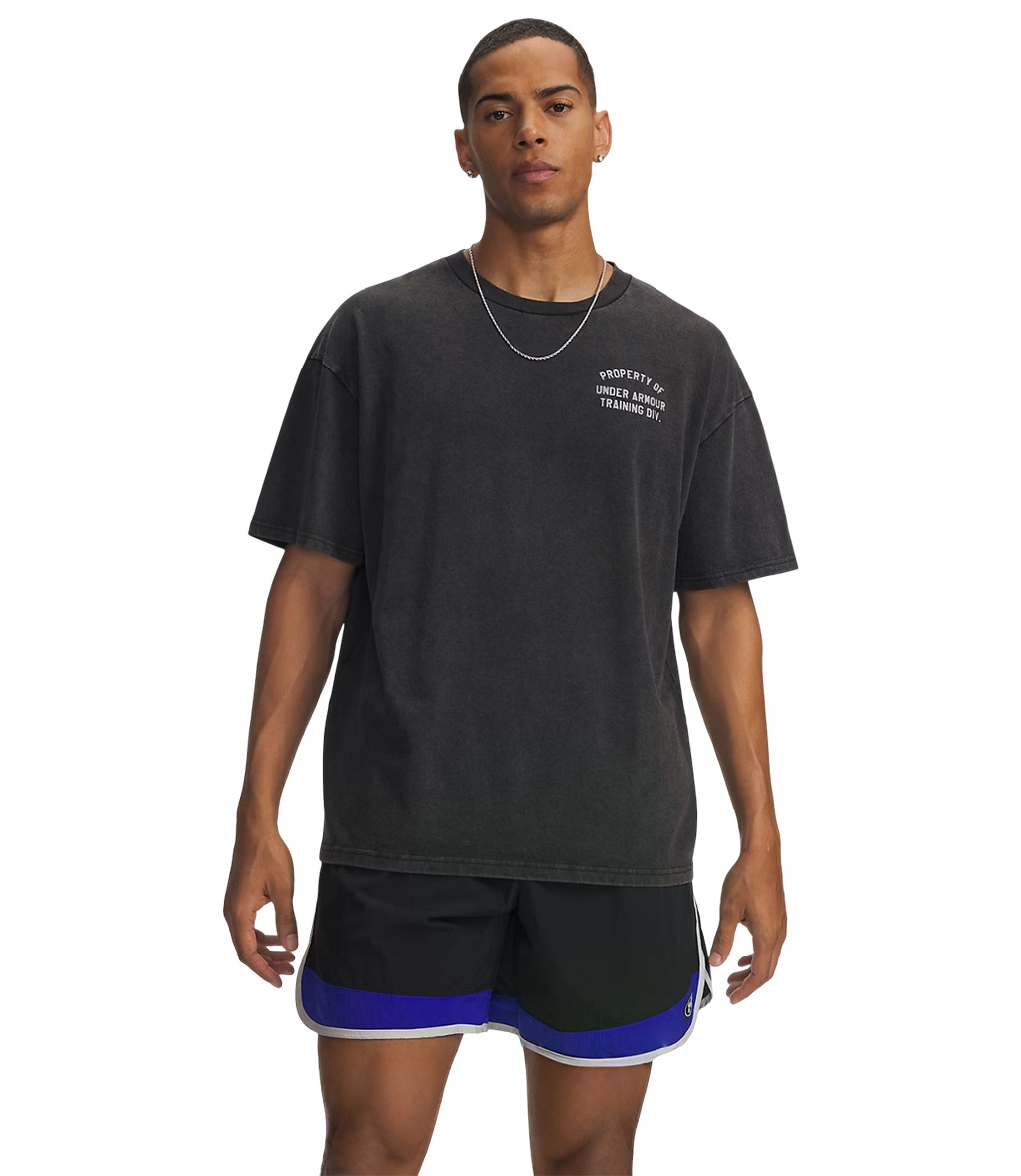 Under Armour Heavyweight Property Of UA Kısa Kollu T-Shirt Siyah