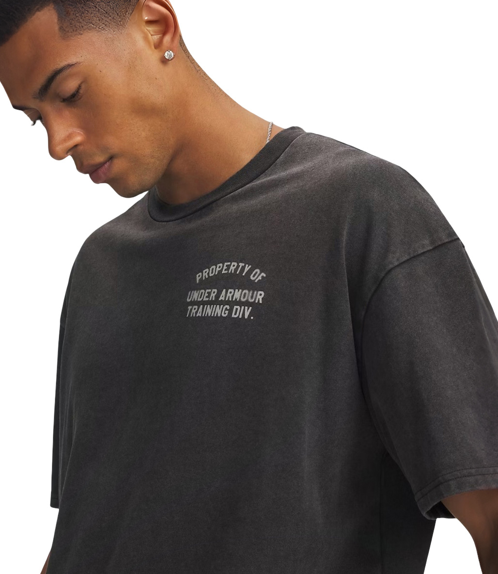 Under Armour Heavyweight Property Of UA Kısa Kollu T-Shirt Siyah