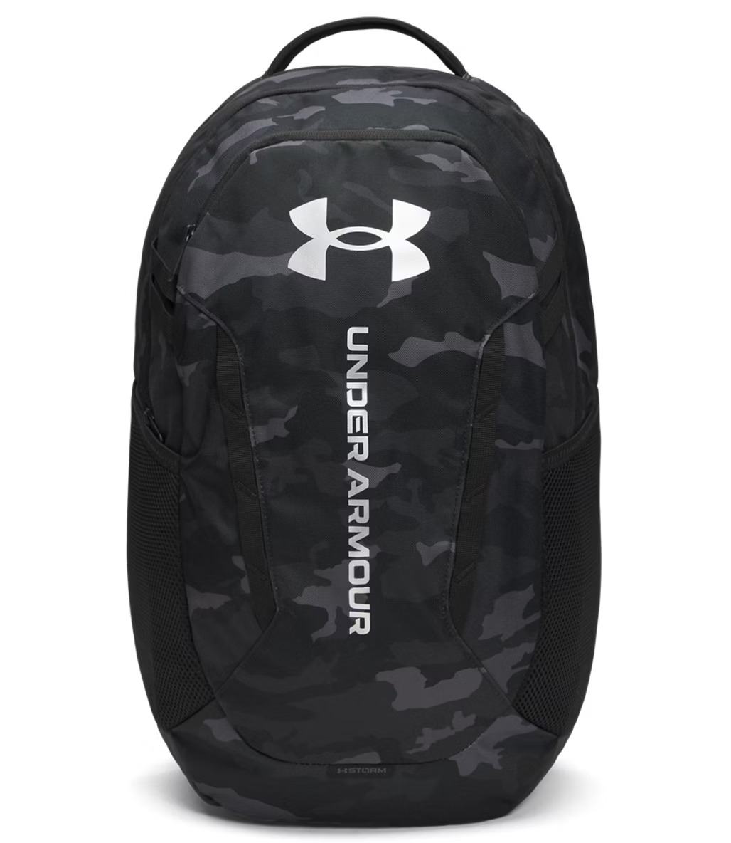 Under Armour Hustle 6.0 Sırt Çantası Siyah Kamuflaj Beyaz
