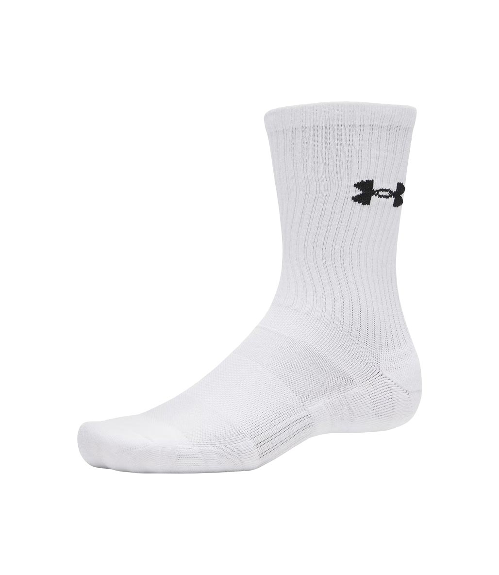 Under Armour Performance Cotton 3'lü Paket Crew Çorap Beyaz