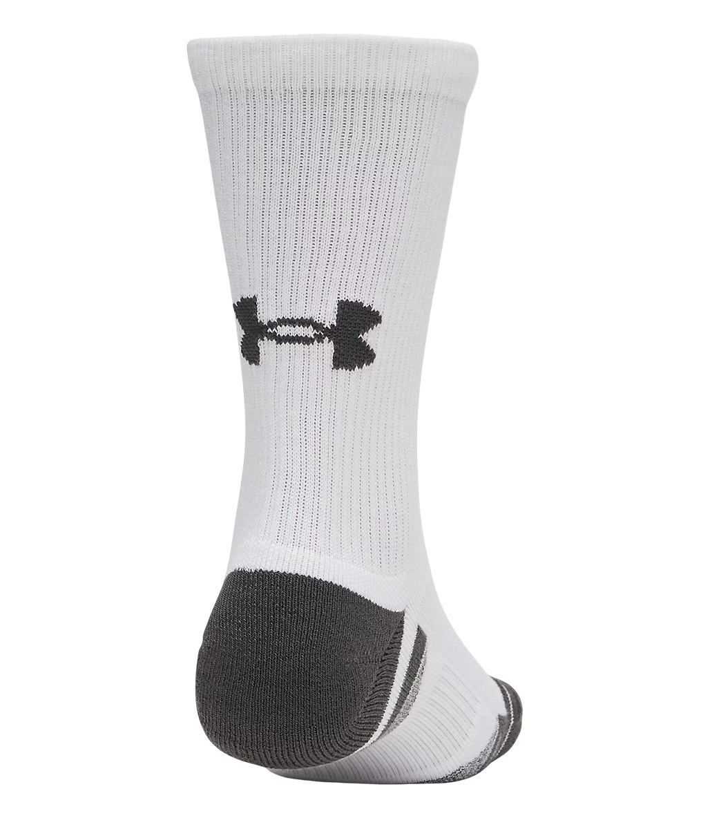 Under Armour Performance Tech 3'lü Paket Crew Çorap Beyaz Gri