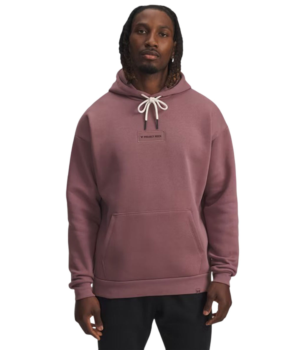 Under Armour Project Rock Icon Kapüşonlu Sweatshirt Bordo
