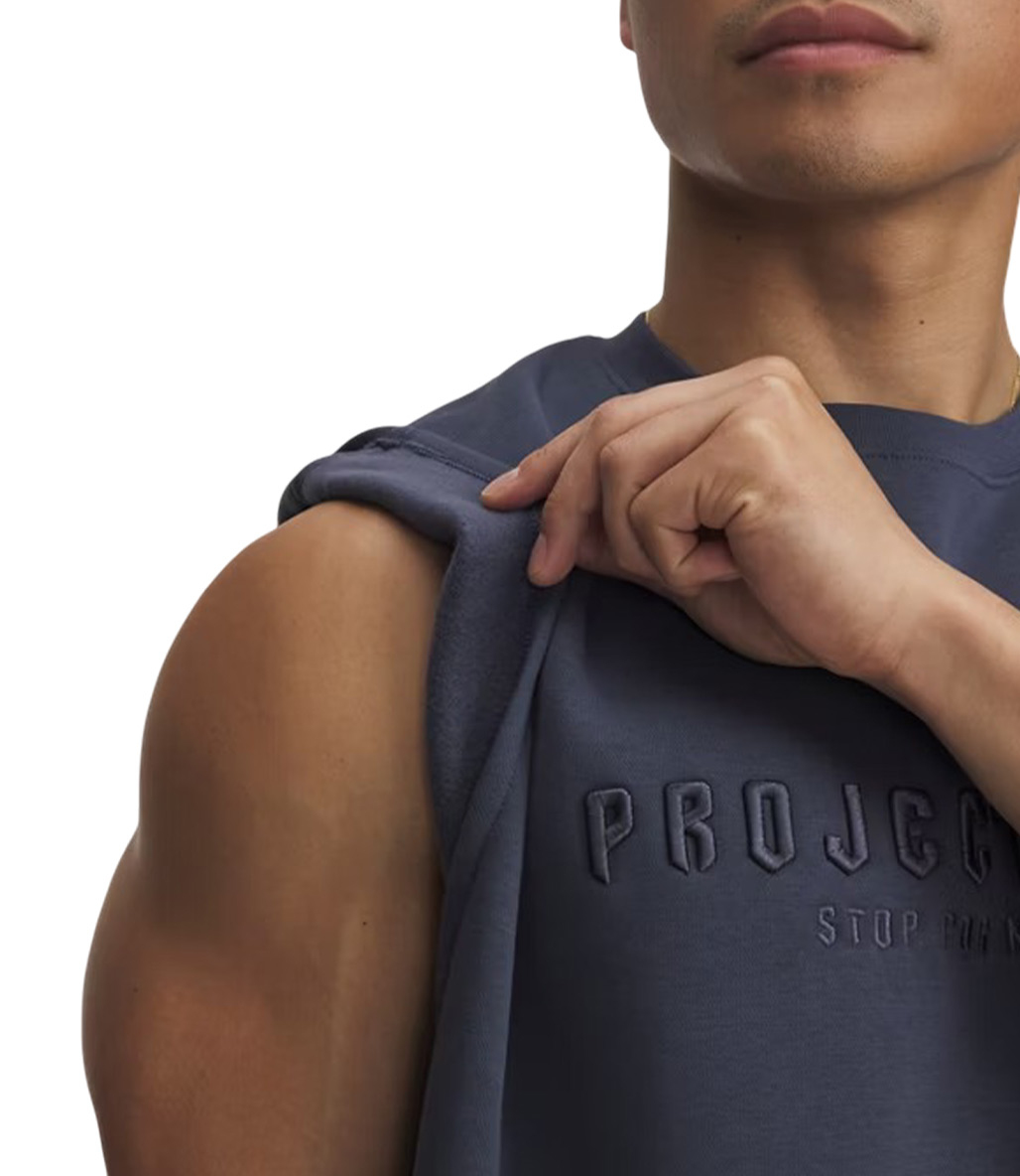 Under Armour Project Rock Icon Kolsuz T-Shirt Gri