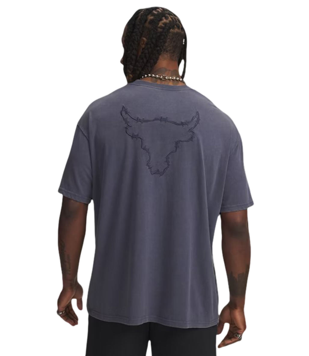 Under Armour Project Rock Q3 ST Graphic Kısa Kollu T-Shirt Füme