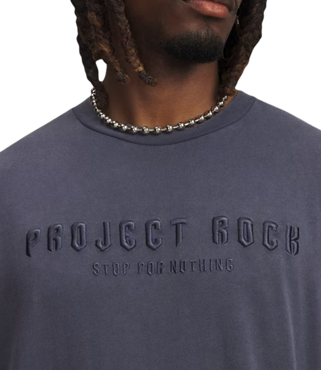 Under Armour Project Rock Q3 ST Graphic Kısa Kollu T-Shirt Füme