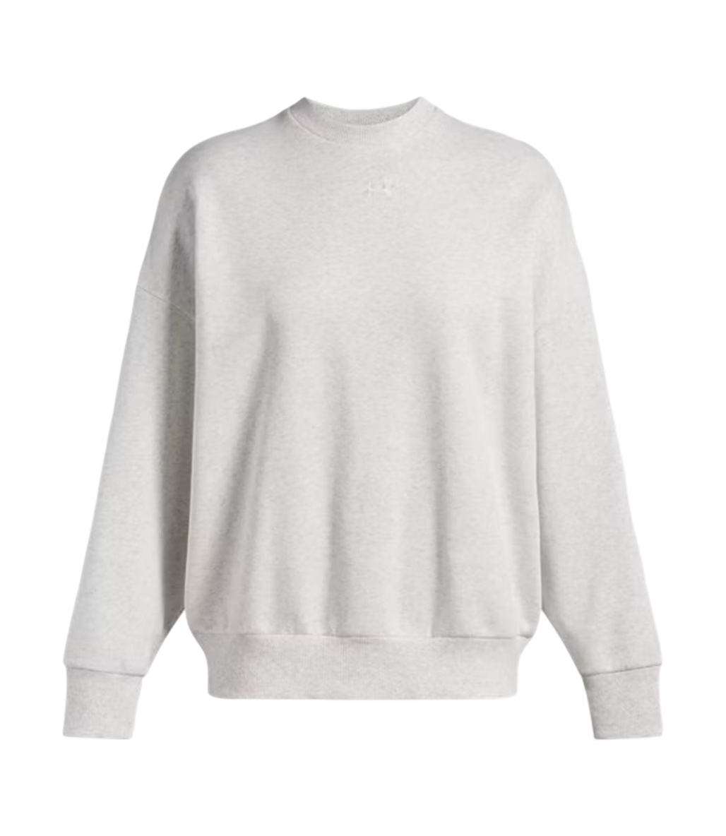 Under Armour Rival Fleece Kadın Oversize Sweatshirt Açık Gri